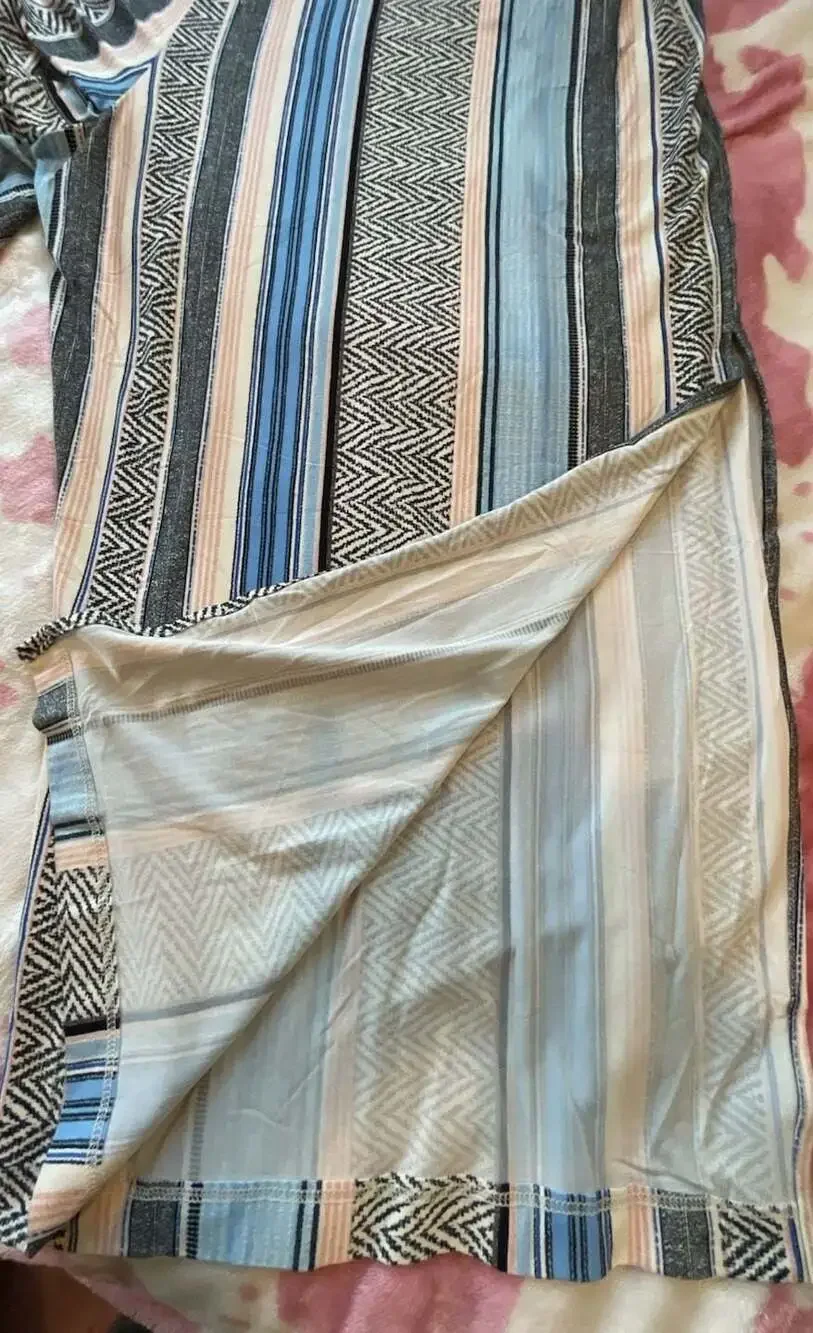 New 2XL Boho Fashion Striped Halter Neck Jumpsuit Tassel Tie Wide Culotte Legs